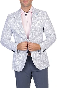 Tailorbyrd Men's Floral Striped Unlined Sport Coat