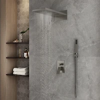 Casainc 22 Inch Luxury Waterfall Shower System Valve Kit with Handheld Spray