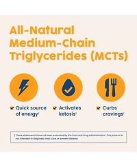 NativePath Mct Oil Powder Supplement - Unflavored Mct powder with keto-friendly C8 MCTs. Free of dairy, gluten and GMOs, 25 servings