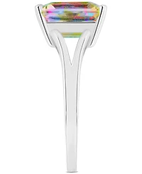 Mystic Topaz Split Shank Polished Statement Ring (4-1/4 ct. t.w.) Sterling Silver (Also Pink Topaz)