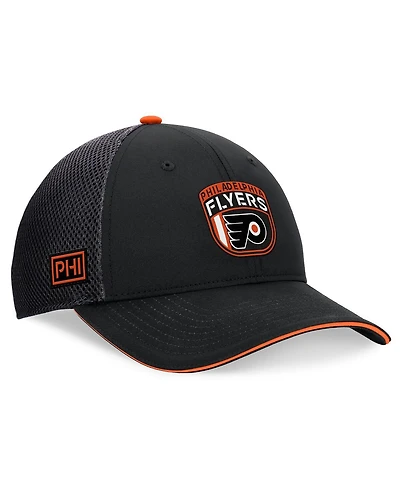 Fanatics Men's Black Philadelphia Flyers 2024 Nhl Draft on Stage Trucker Adjustable Hat