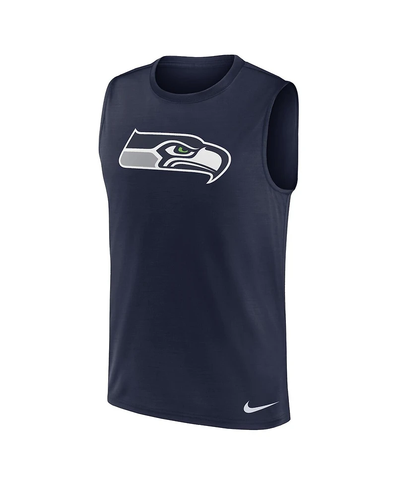 Nike Men's College Navy Seattle Seahawks Blitz Legend Muscle Perform Tank Top