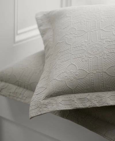 Lauren Ralph Sascha Textured Medallion Duvet Cover Set, Full/Queen