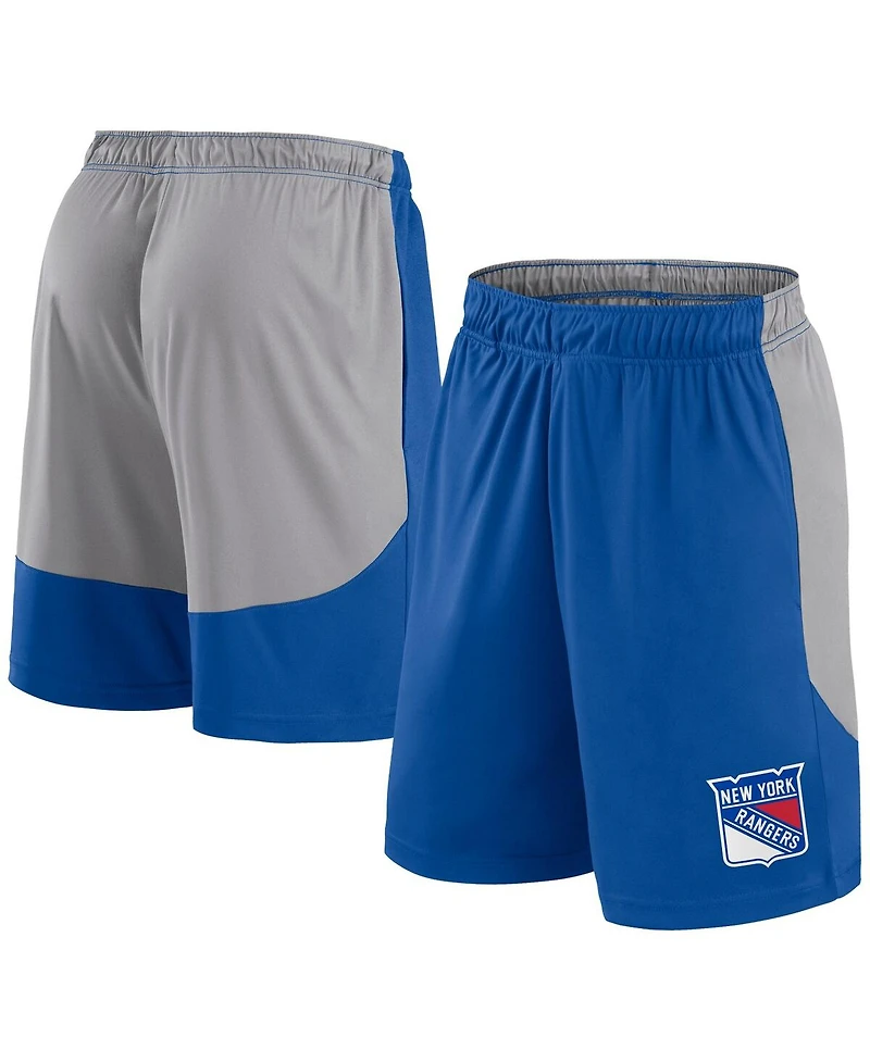 Fanatics Men's Blue New York Rangers Go Hard Shorts