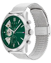 Tommy Hilfiger Men's Multifunction Silver Stainless Steel 43.5mm
