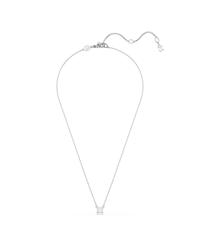 Swarovski Stilla Pendant Square Cut, White, Necklace