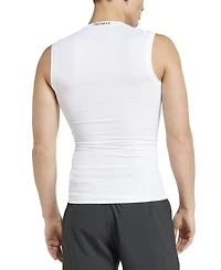 adidas Men's Fitted Crewneck Tech-Fit Sleeveless Compression T-Shirt