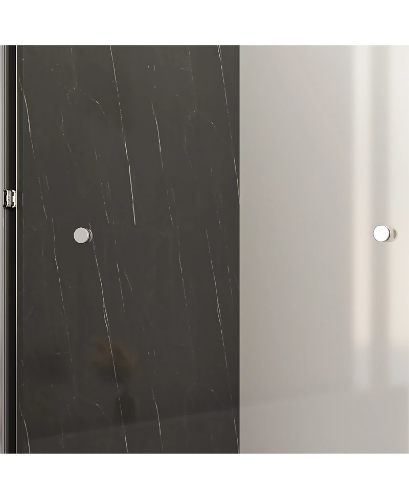 Streamdale Furniture Luxurious Semi-Frameless Bathtub Door Adjusts 56-60", Easy Access, Water-Resistant