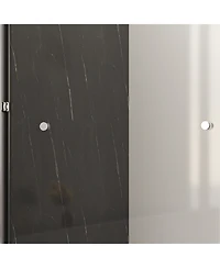 Streamdale Furniture Luxurious Semi-Frameless Bathtub Door Adjusts 56-60", Easy Access, Water-Resistant