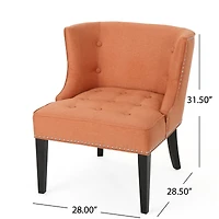 Streamdale Contemporary Tufted Accent Chair with Nailhead Accents