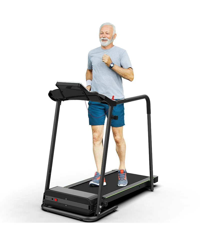 Redliro Walking Treadmill with Long Handrail for Balance, Recovery Fitness Exercise Machine Foldable for Home use