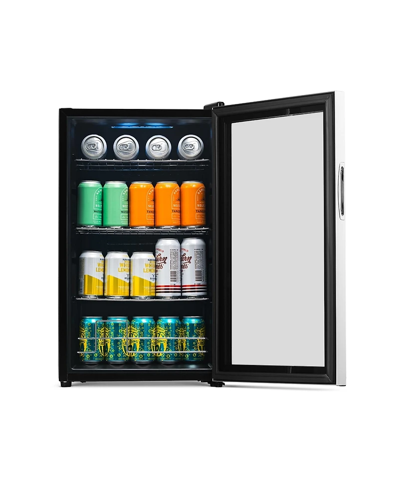 Newair 100 Can Beverage Fridge in Stainless Steel