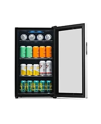 Newair 100 Can Beverage Fridge in Stainless Steel