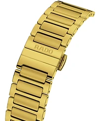 Rado Unisex Swiss Automatic Original DiaStar Gold Pvd Stainless Steel Bracelet Watch 38mm