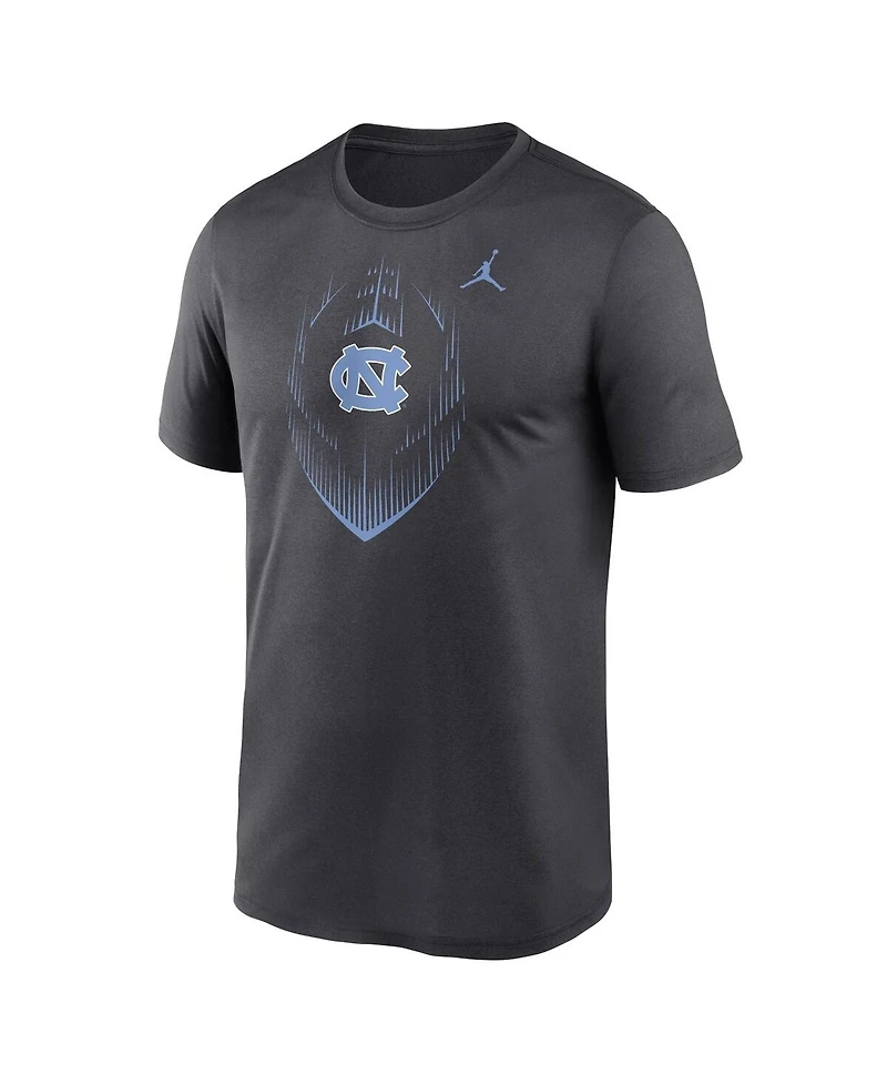 Jordan Men's Anthracite North Carolina Tar Heels Primetime Legend Icon Performance T-Shirt
