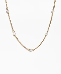 Girls Crew Imitation Pearl Delicate Necklace