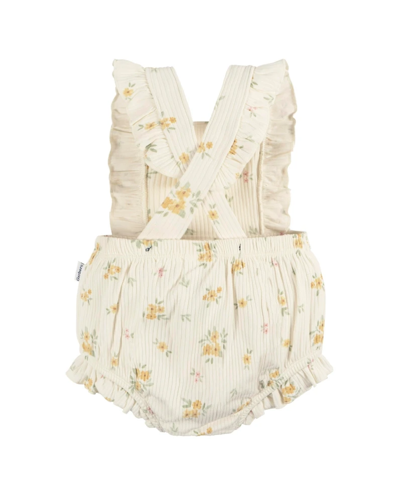 Gerber Baby Girls Sleeveless Ruffle Romper