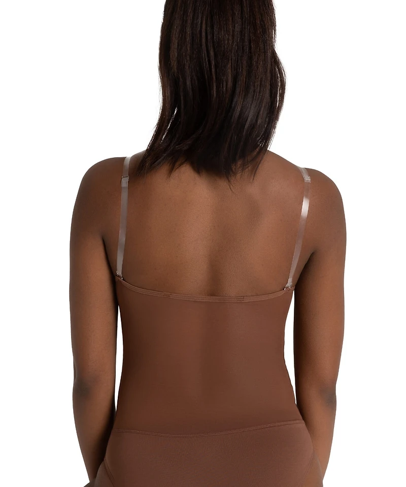 Capezio Women's Plunge Neck Mesh Midriff Leotard