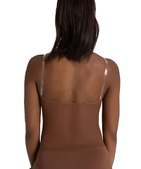 Capezio Women's Plunge Neck Mesh Midriff Leotard