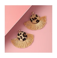 Sohi Women's Tassel Drop Earrings