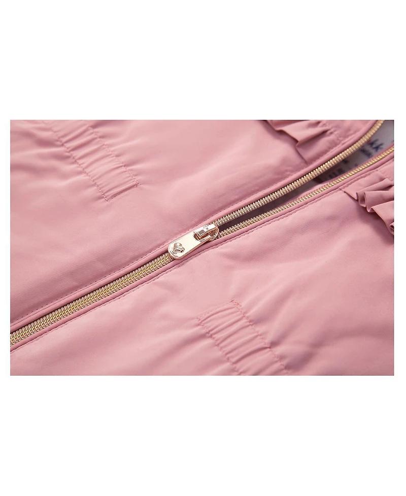 Rokka&Rolla Toddler Girls Puffer Jacket with Sherpa Fleece Lining 2T-4T