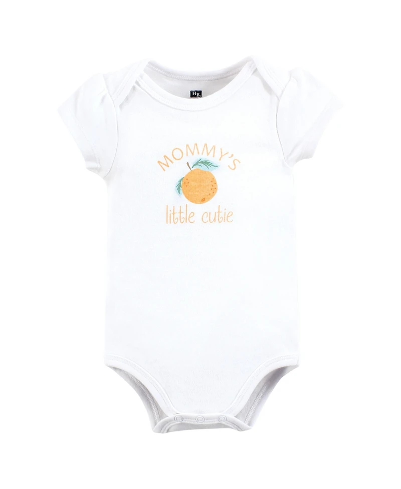 Hudson Baby Girls Essential 5-Piece Cotton Bodysuit Set