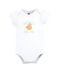 Hudson Baby Girls Essential 5-Piece Cotton Bodysuit Set