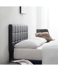 Clara Clark Button Tufted Upholstered Headboard