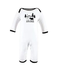 Hudson Baby Boys Unisex Triple Full-Body Suit Pack