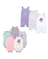 Hudson Baby Girls 8Pc Bodysuits Rompers