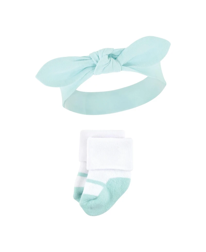 Hudson Baby Baby Girls Hudson 8Pc Headband and Socks Set
