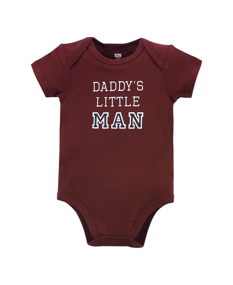 Hudson Baby Boys Essential Cotton Bodysuits 5-Piece Set