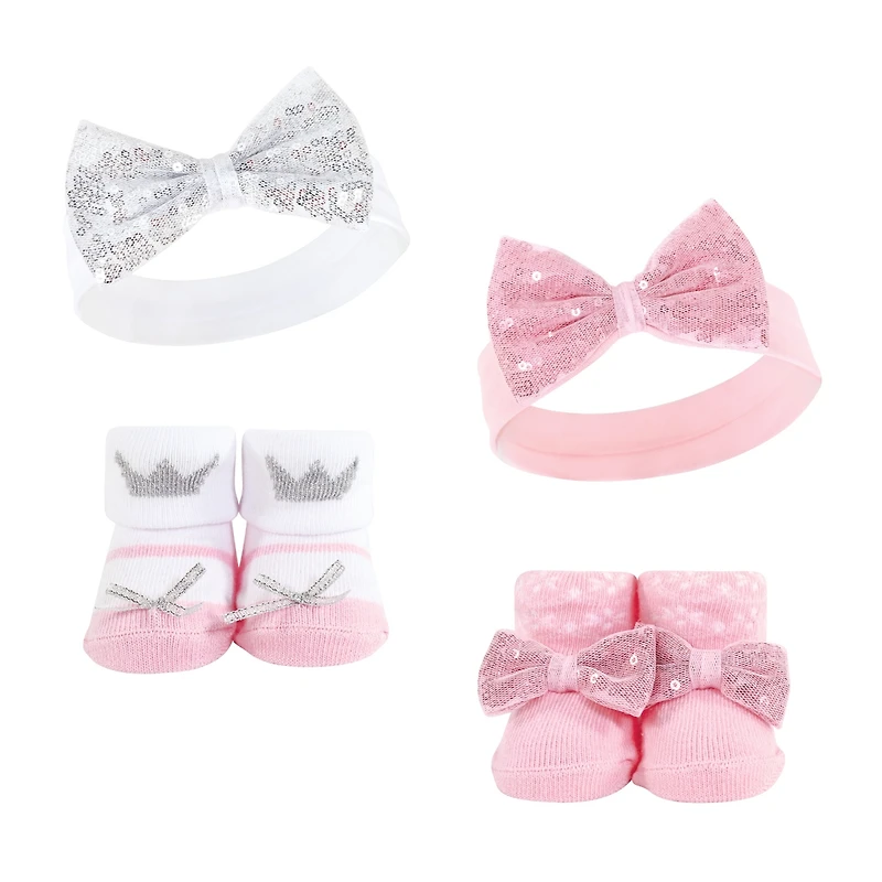 Hudson Baby 8Pc Headband and Socks Set