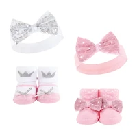 Hudson Baby 8Pc Headband and Socks Set