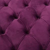 Streamdale Ottoman Velvet Modern Glam Button Tufted