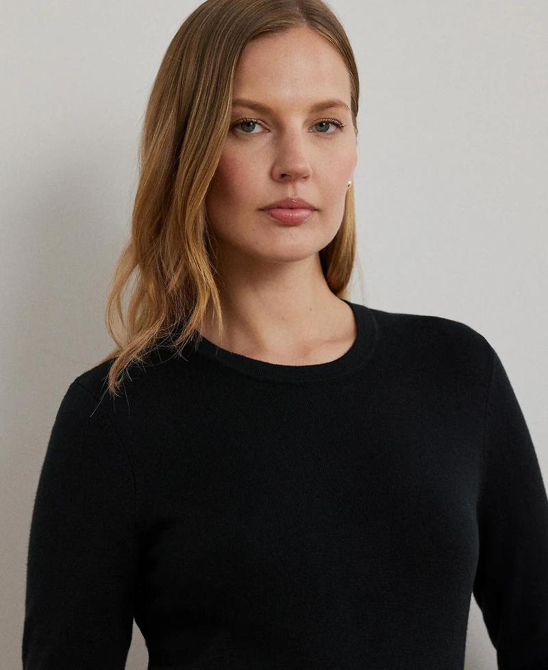 Lauren Ralph Women's Cotton-Blend Sweater