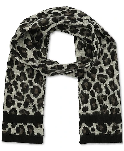 Michael Michael Kors Women's Brushed Three Color Leopard Scarf