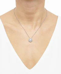 Grown With Love Lab Grown Diamond Double Halo Pendant Necklace (1-1/2 ct. t.w.) in 14k White or Yellow Gold, 16" + 2" extender