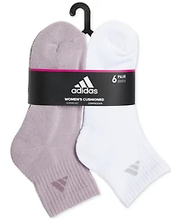 adidas Women's Athletic Cushioned Quarter Socks, Pack of 6