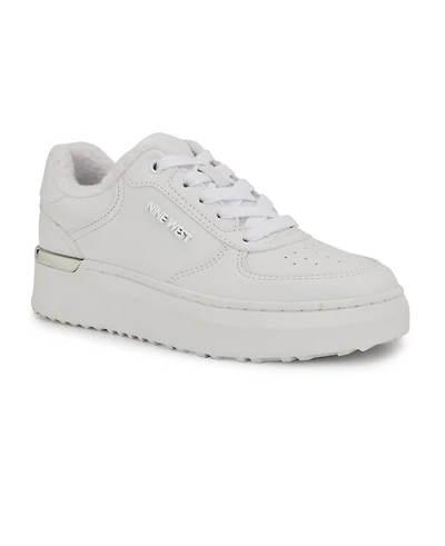 Nine West Women's Cuddly Lace-Up Casual Platform Sneakers