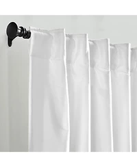 Ihi Home Valencia Faux Silk Taffeta Curtain Panel - with Heavy Interlining, Rod Pocket Hidden Back Tabs