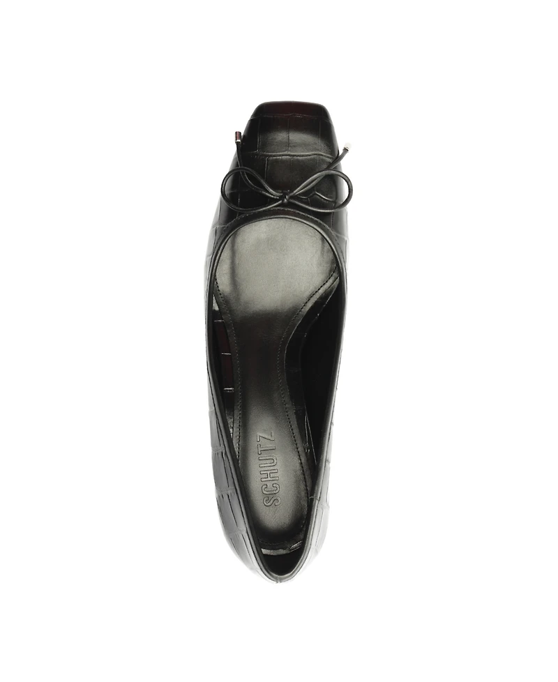 Schutz Women's Arissa Square Toe Mid Block Pumps