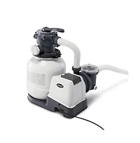 Intex 2100 Gph Pool Sand Filter Pump w/Krystal Clear Saltwater System