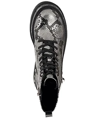 Jessica Simpson Women's Imelda Lace-Up Platform Wedge Combat Booties