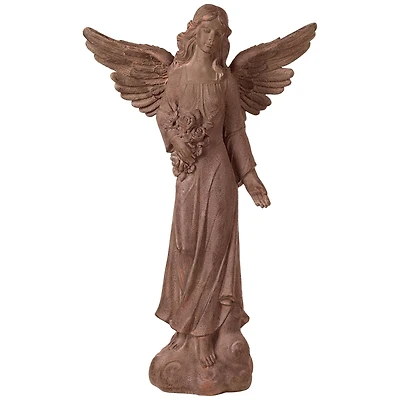 Kensington Hill Large English Tudor Angel Garden Statue Sculpture Catholic Religious Holy Decor Outdoor Garden Porch 41 1/2" High
