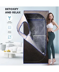Portable Full-Size Steam Sauna for Relaxation and Detoxification