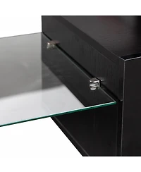 Streamdale Led Tv Stand for 65" TVs, Modern Console, Black