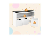 Slickblue Kids Toy Storage Organizer with Blackboard Top-3-Drawer
