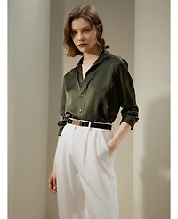 Lilysilk Women's Tailored Button Down Silk Shirt