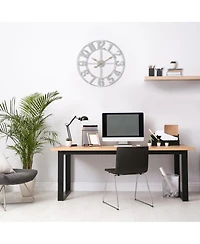 Sorbus Large Wall Clock for Living Room Decor - Numeral Wall Clock for Kitchen - 16-inch Wall Clock Decorative (Gold)